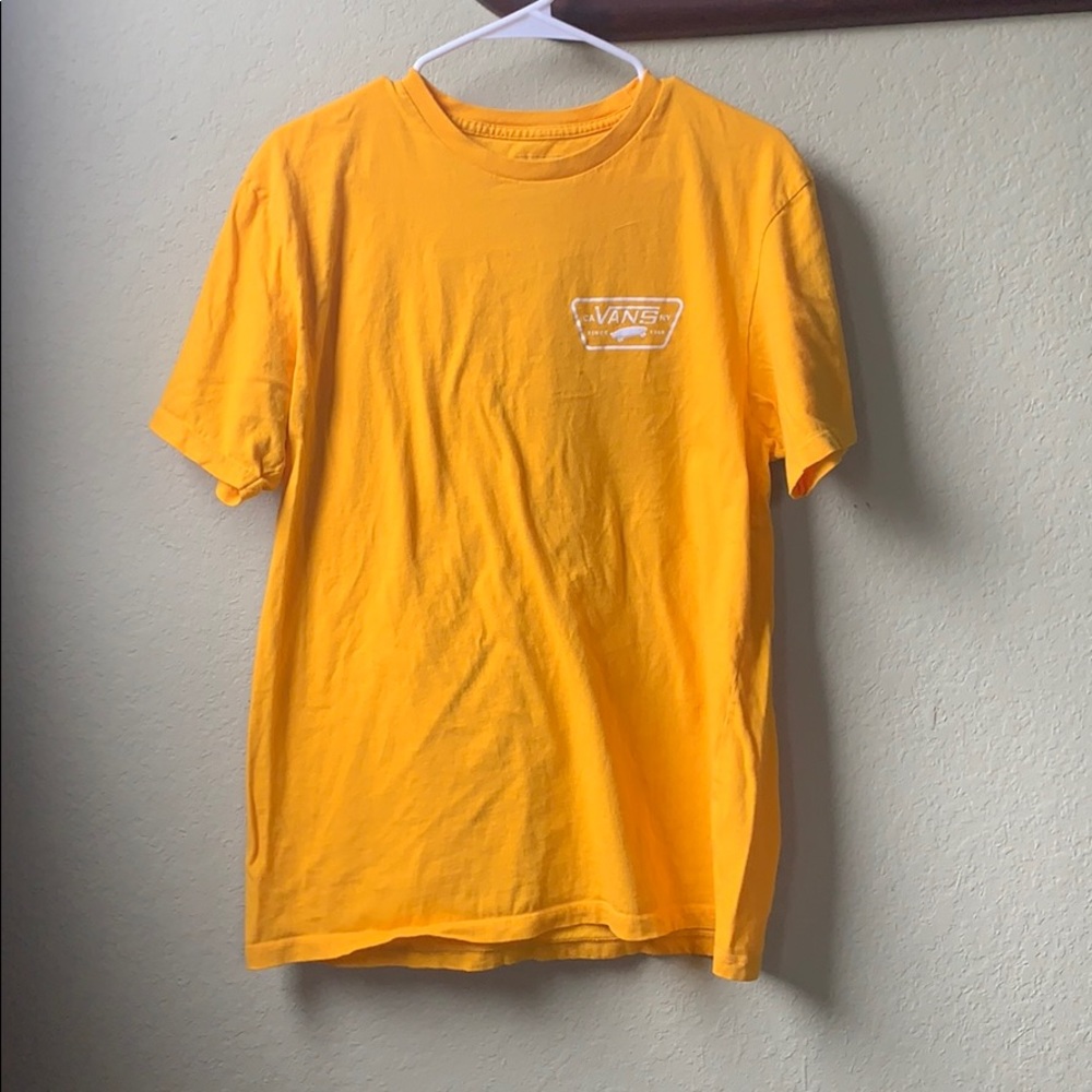 Yellow Short Sleeve Vans T-Shirt